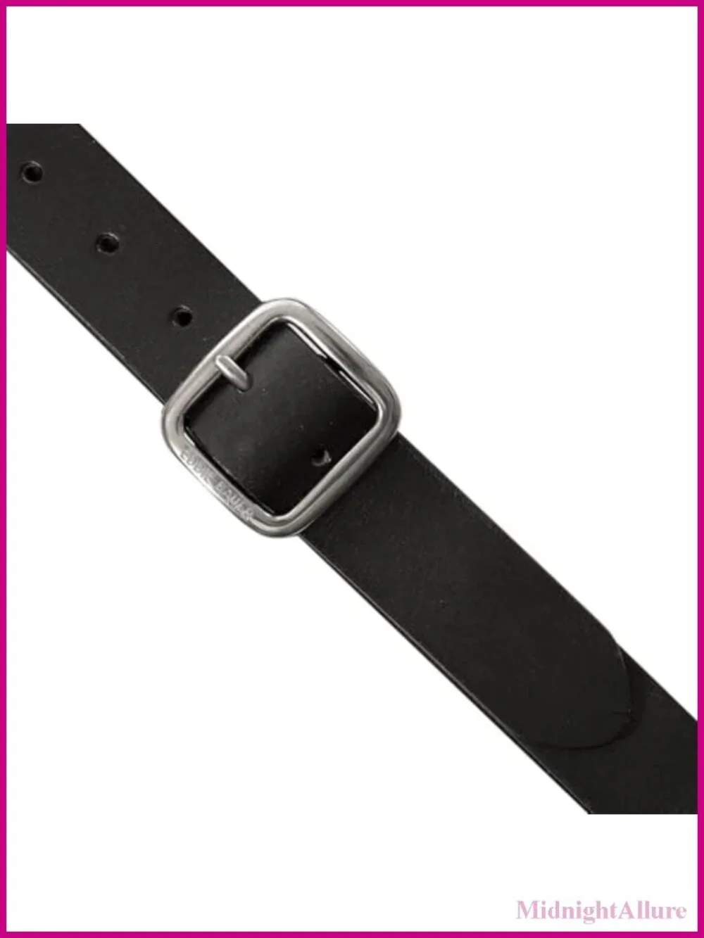 Genuine Buffalo Leather Belt with Durable Metal Buckle Casual 1-3/8